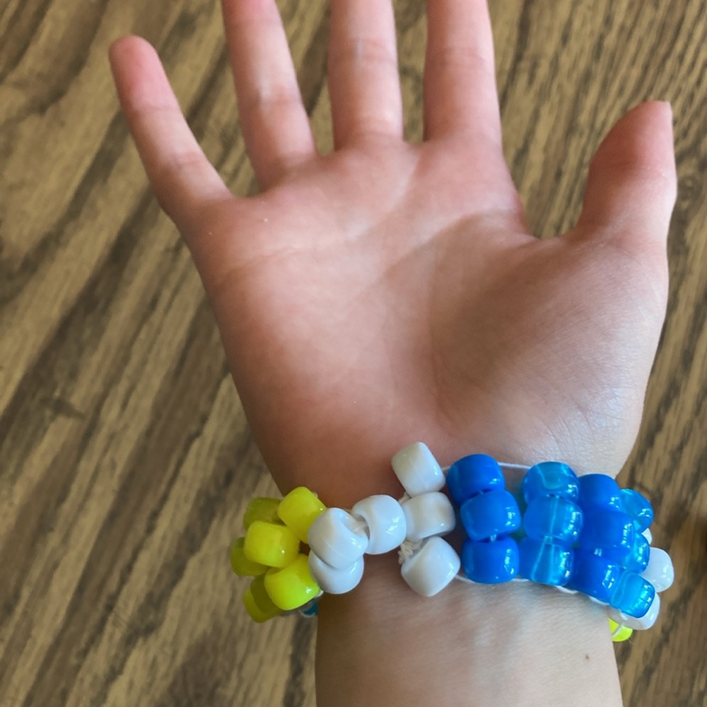 Ocean themed Kandi ladder Cuff - Picture 3 of 4